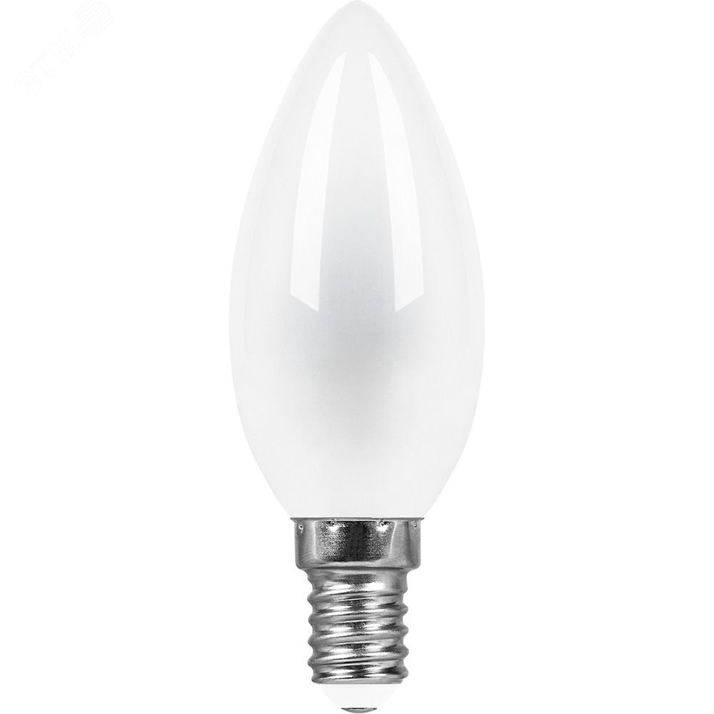 Лампа светодиодная LED 11вт Е14 теплый матовая свеча FILAMENT LB-713 FERON - превью 2