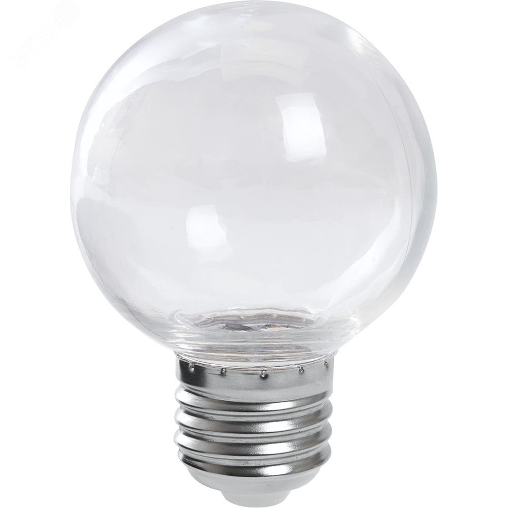 Лампа светодиодная LED 3вт Е27 прозрачный 2700К шар G60 LB-371 FERON - превью 2