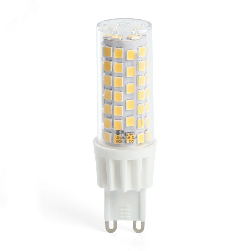 Лампа светодиодная LED 13вт 230в G9 белый капсульная LB-436 FERON - превью 4