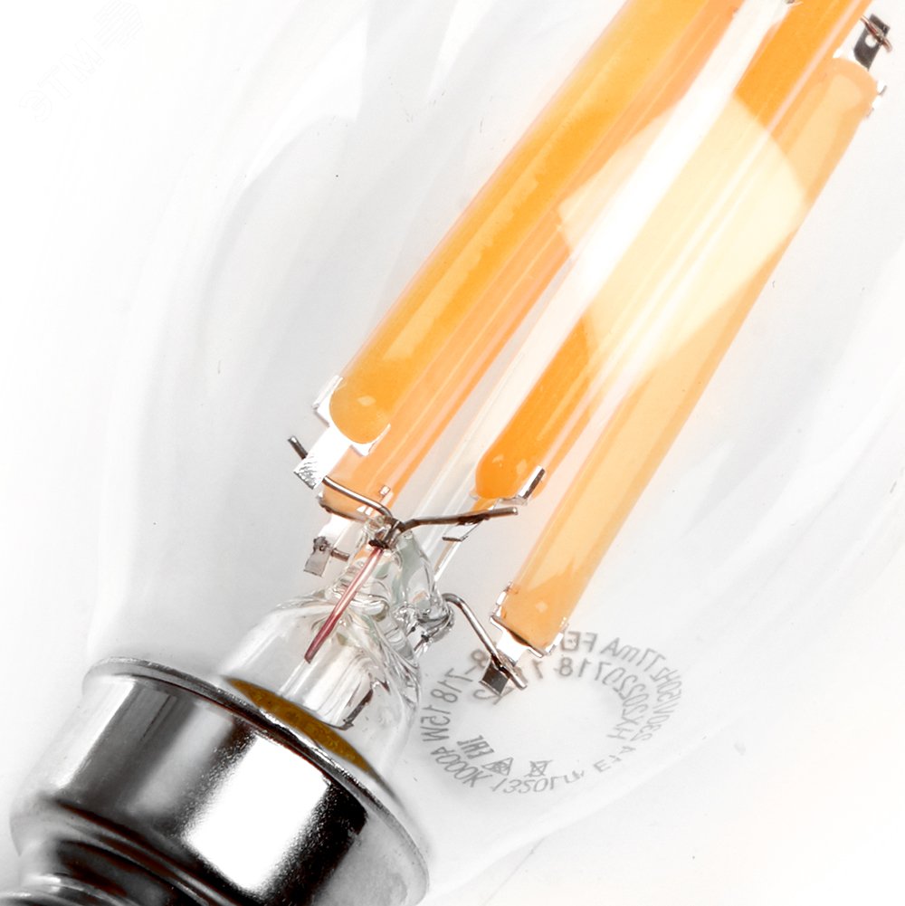 Лампа светодиодная LED 15вт Е14 теплый свеча на ветру FILAMENT LB-718 38261 FERON - превью 3