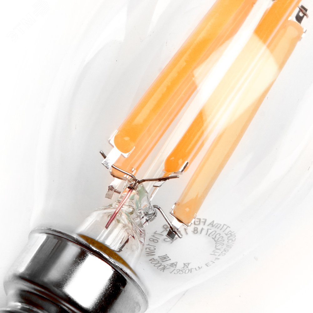 Лампа светодиодная LED 15вт Е14 дневной свеча на ветру FILAMENT LB-718 38264 FERON - превью 3