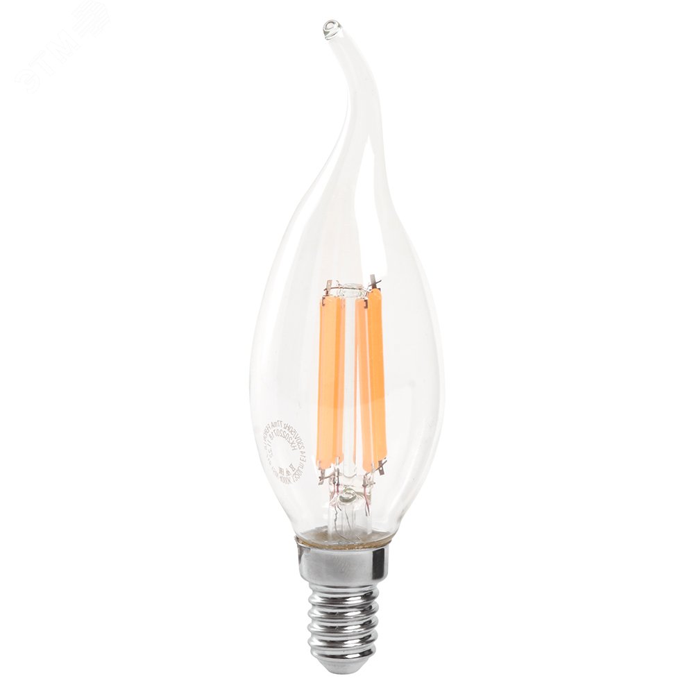 Лампа светодиодная LED 15вт Е14 дневной свеча на ветру FILAMENT LB-718 38264 FERON - превью 4