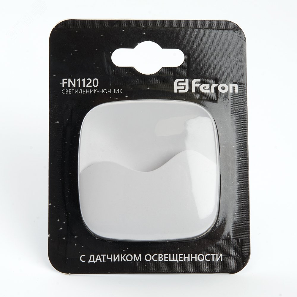 Ночник светодиодный 0.45w квадрат белый FN1120 FERON - превью 6