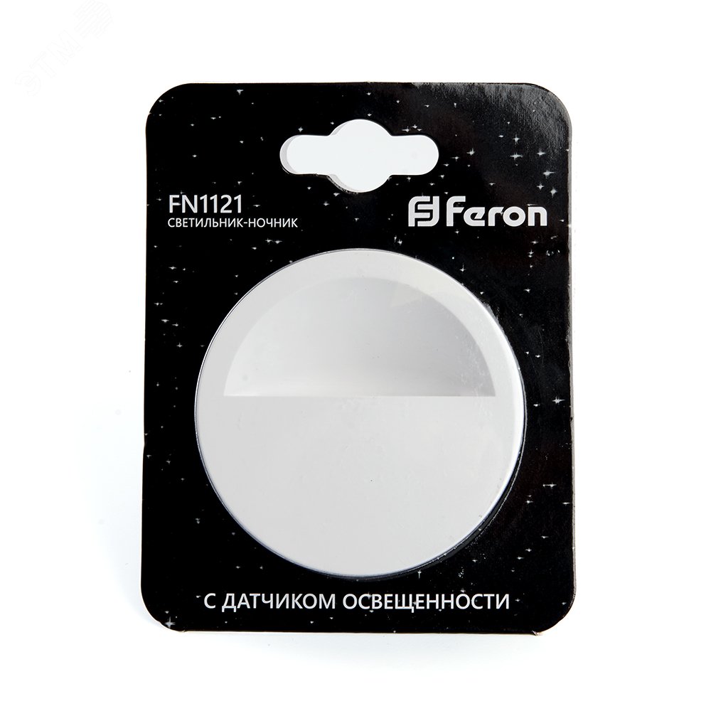 Ночник светодиодный 0.45w круг белый FN1121 FERON - превью 6