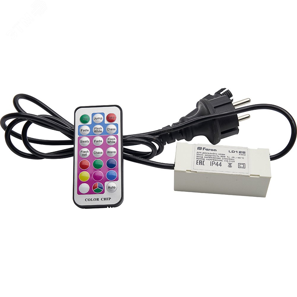Изображение товара Контроллер LED-R RGBW для дюралайта 10-50м с пультом дистанционного управления