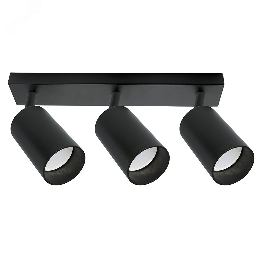 Изображение товара Светильник ДБО 3хGU10 без ламп черный