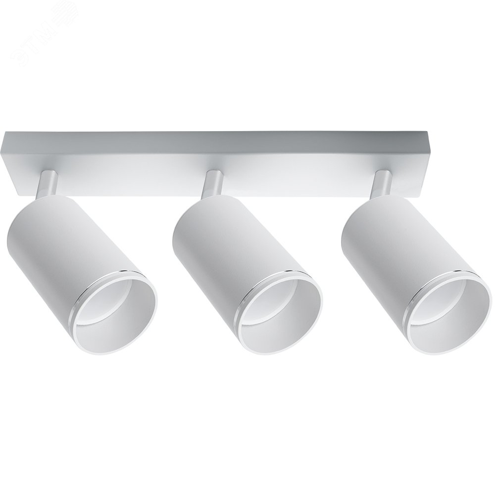 Изображение товара Светильник накладной 3xGU10 белый, регулируемый, алюминиевый корпус