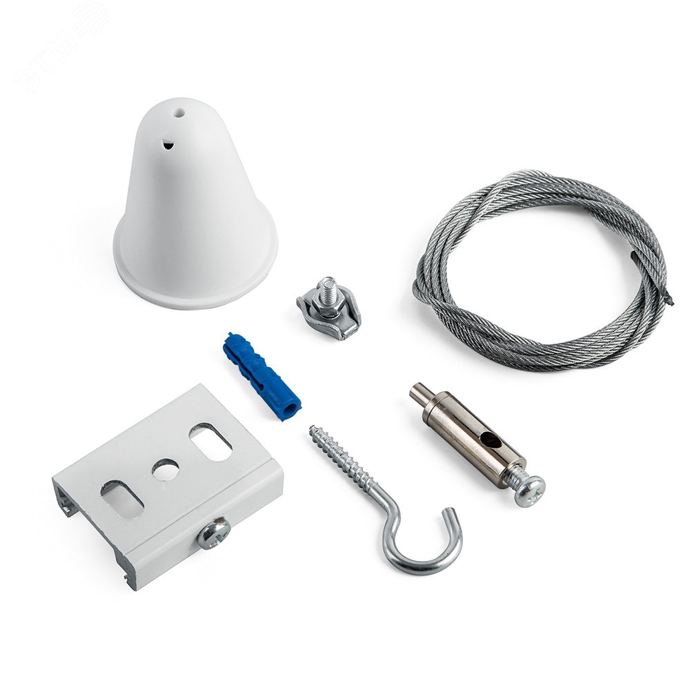 Изображение товара Комплект подвесов для шинопровода длина 150 см белый для трековых систем