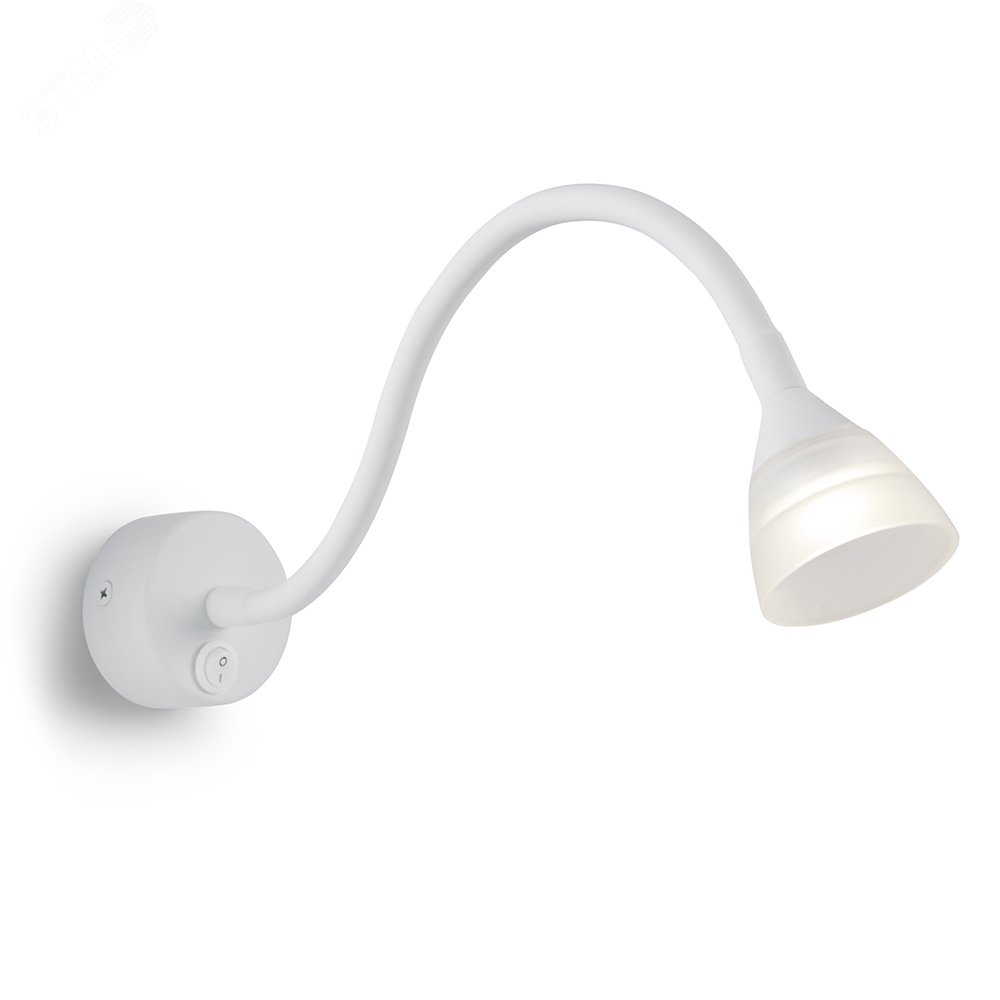 Изображение товара Светильник настенный LED 3w 3700K белый с гибким основанием
