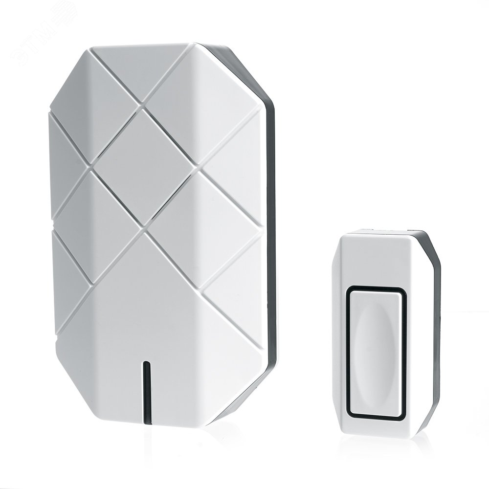 Изображение товара Беспроводной дверной звонок Feron E-377 с 30 мелодиями IP44 белый