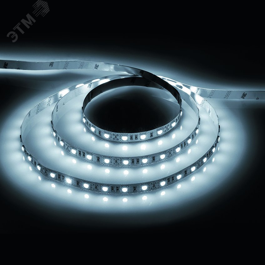Лента светодиодная LEDх60/м 5м 14.4w/m 12в белый LS606 FERON - превью