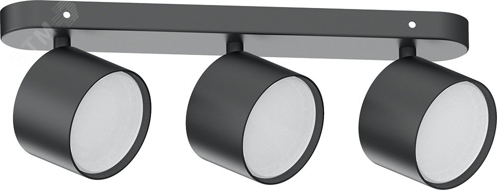 Изображение товара Светильник настенно-потолочный 3хGX53 черный для ламп MR16