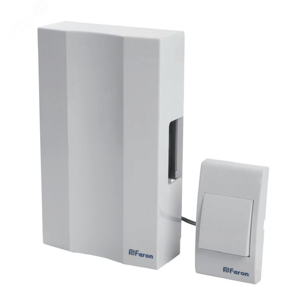Изображение товара Электромеханический дверной звонок проводной 230V белый Feron DB-101