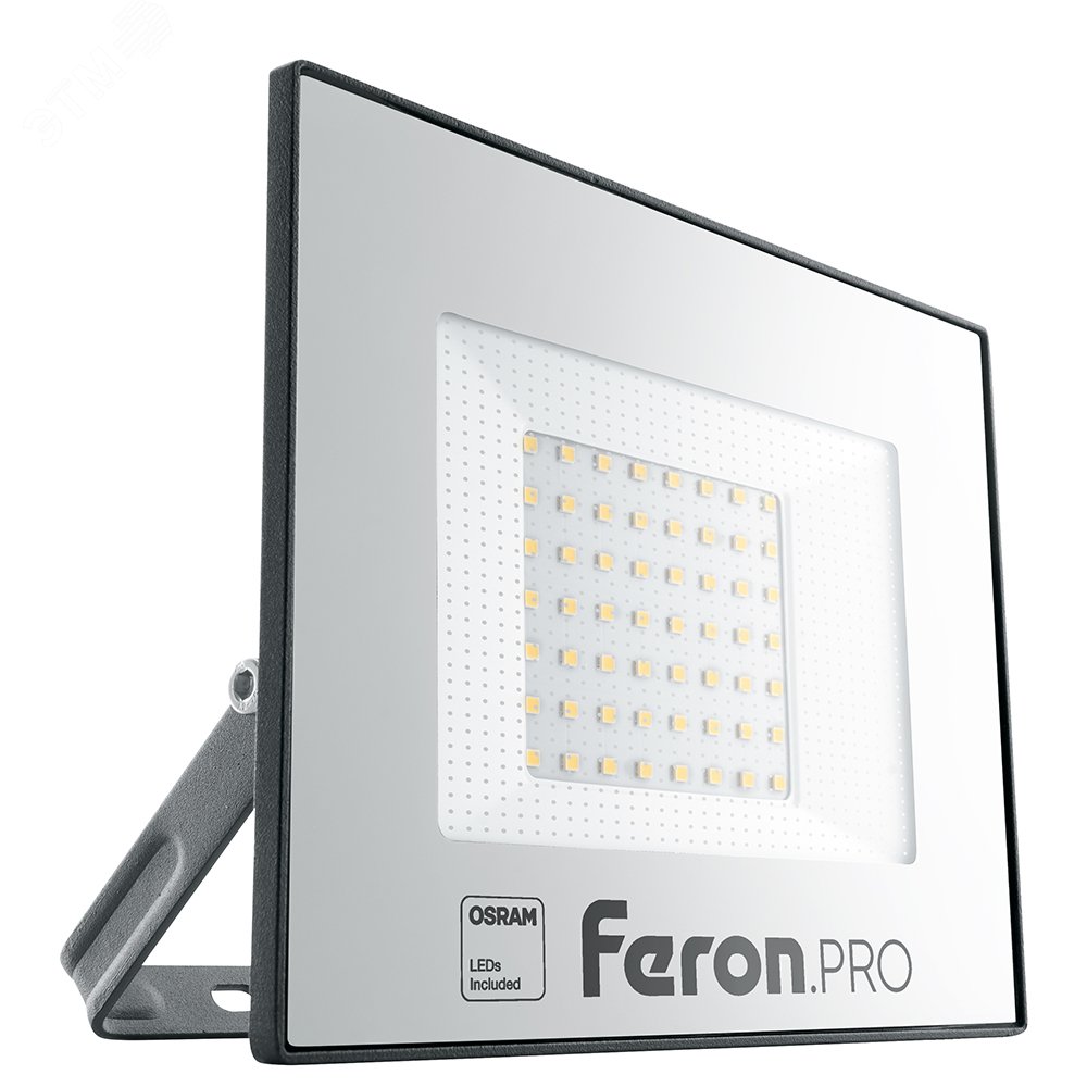 Прожектор светодиодный ДО-50w 6400К 5000Лм IP65 черный Feron.PRO LL-1000 FERON - превью