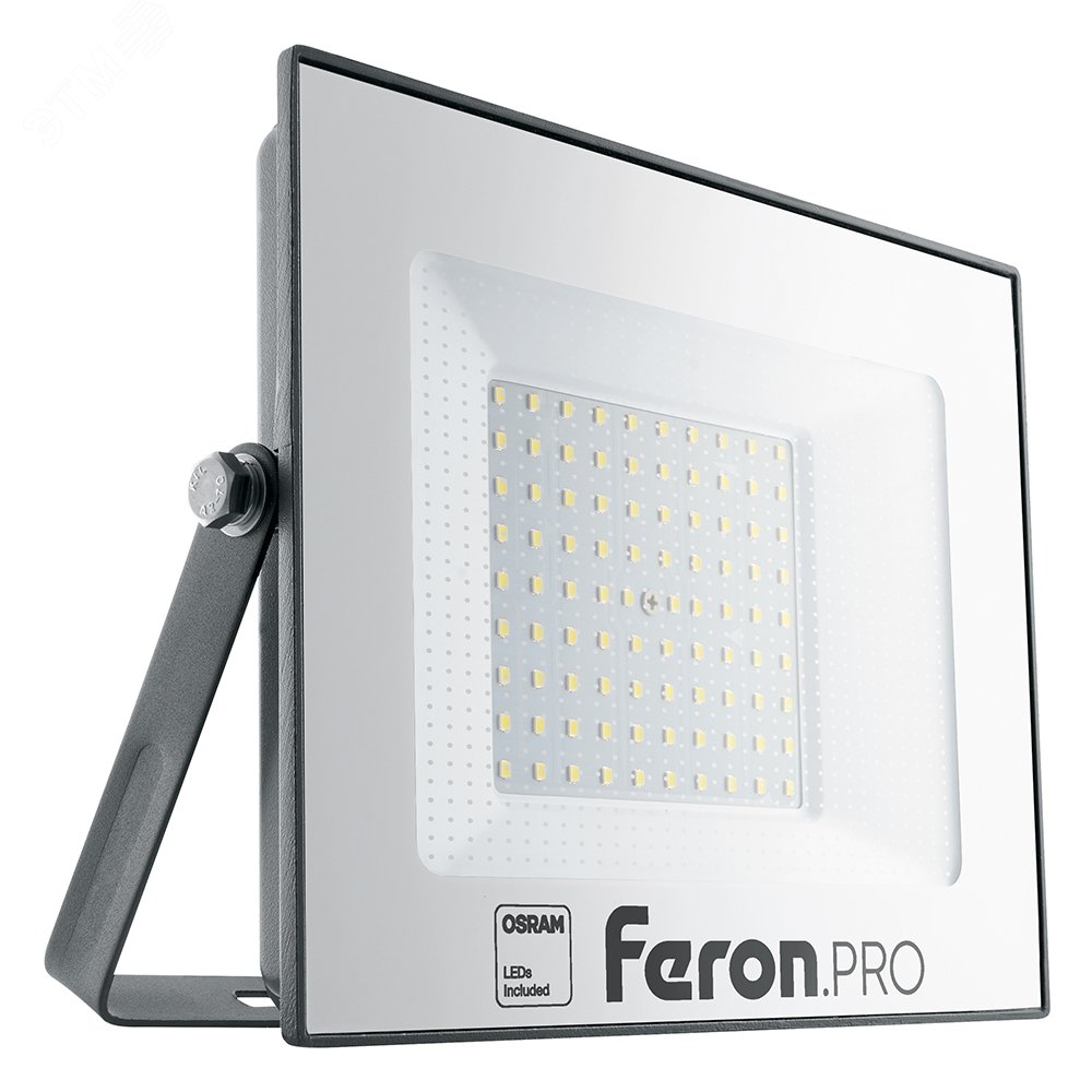 Прожектор светодиодный ДО-100w 6400К 10000Лм IP65 черный Feron.PRO LL-1000 FERON - превью