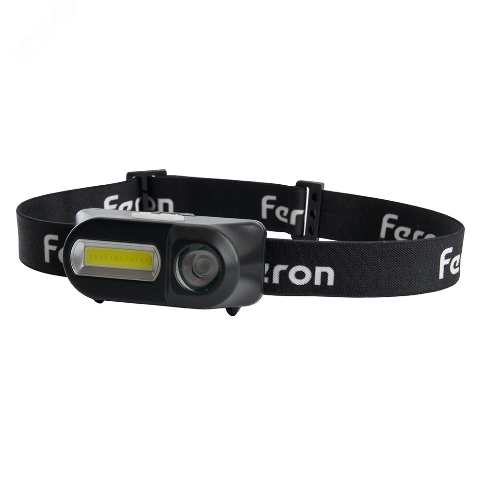 Изображение товара Налобный светодиодный фонарь FERON ТН2309 с аккумулятором и USB зарядкой