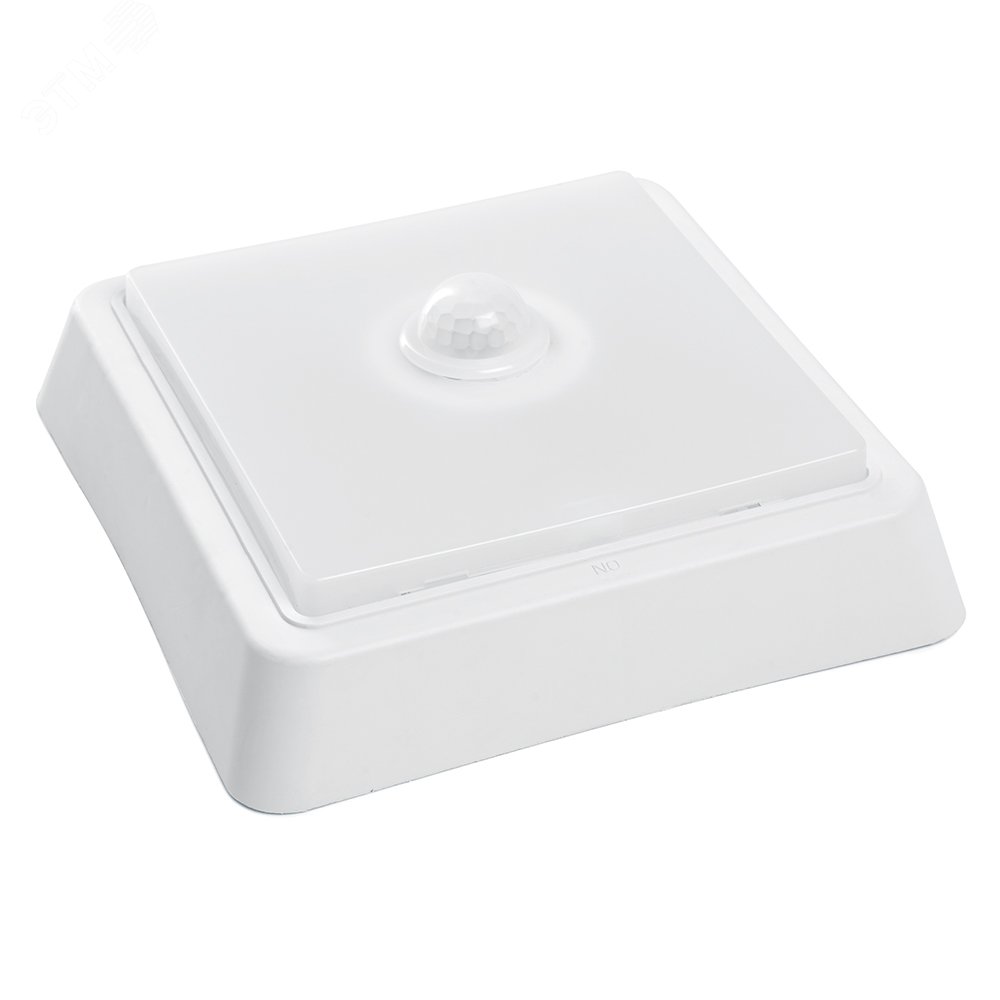 Изображение товара Светодиодный светильник с датчиком 10W 800Лм IP20 квадратный белый