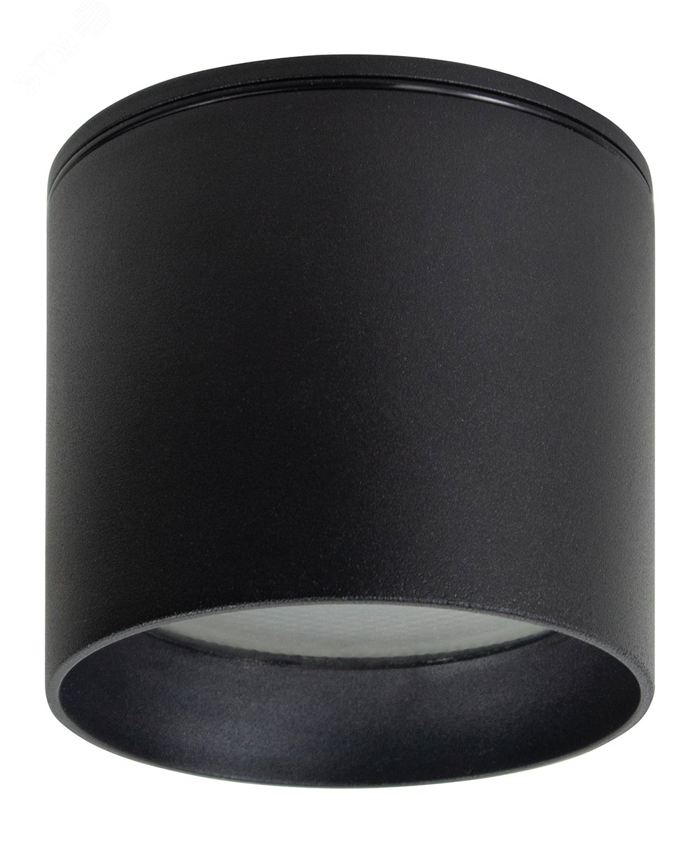 Изображение товара Светильник потолочный 12W IP44 GX53 черный для ванной с алюминиевым корпусом