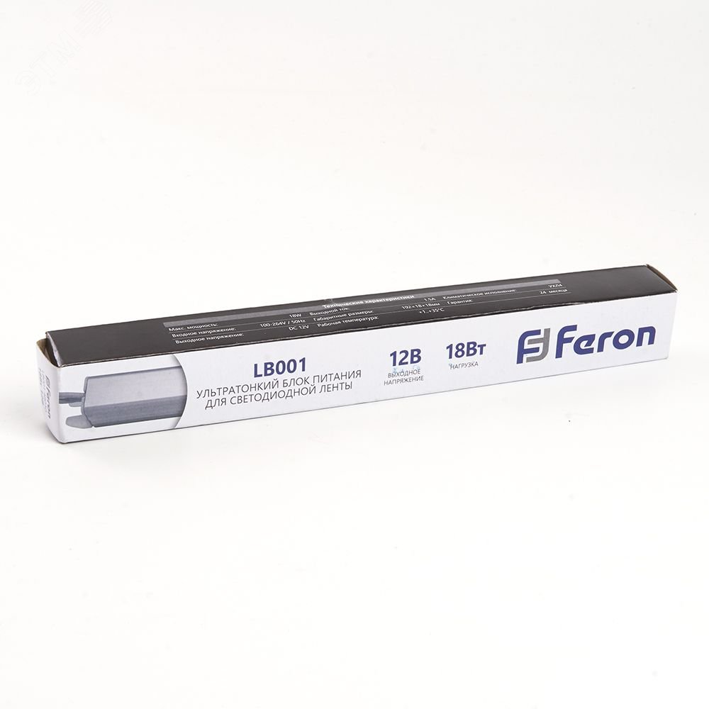 Драйвер светодиодный LED 18w 12v ультратонкий LB001 FERON - превью 3