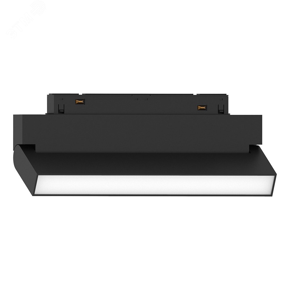 Изображение товара Светильник светодиодный трековый магнитный на шинопровод ДПО-12w 4000К 1080Лм 48v поворотный черный (шт)