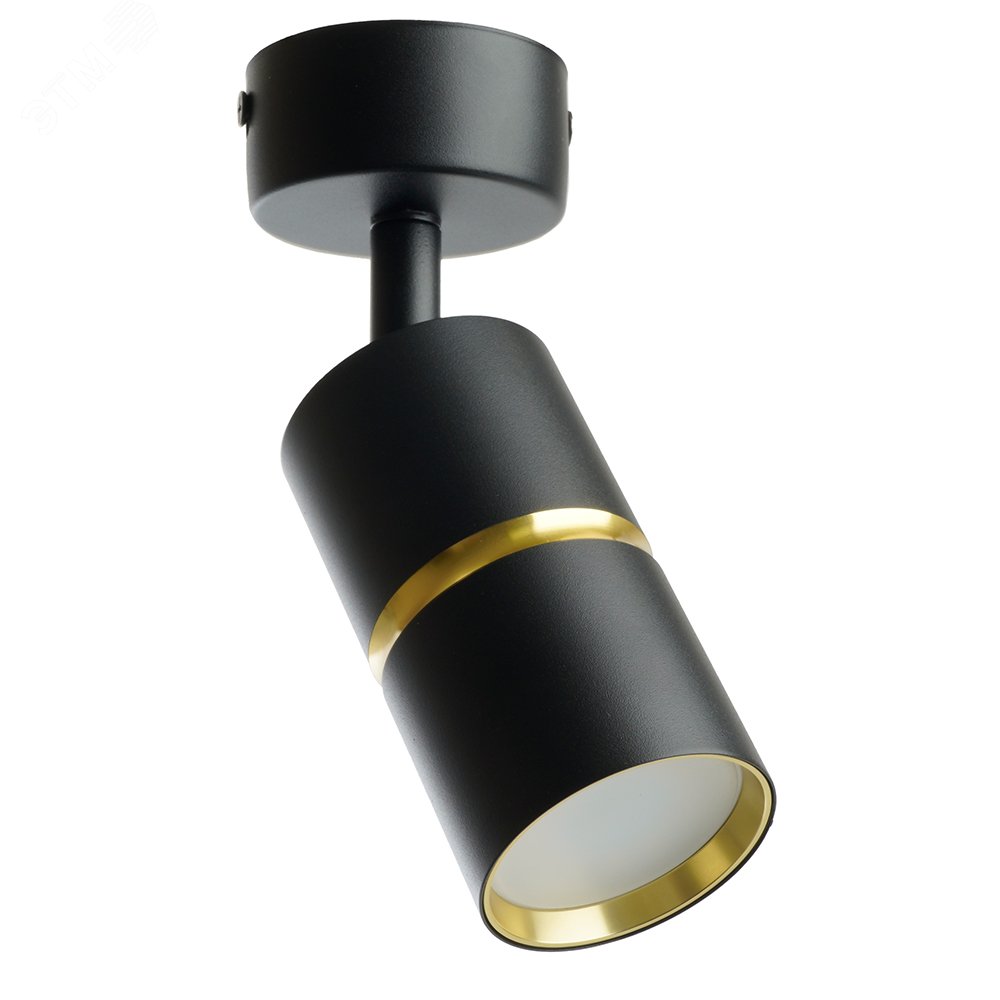 Светильник ДБО GU10 без лампы наклонный черный золото ML1861 48641 FERON - превью 2