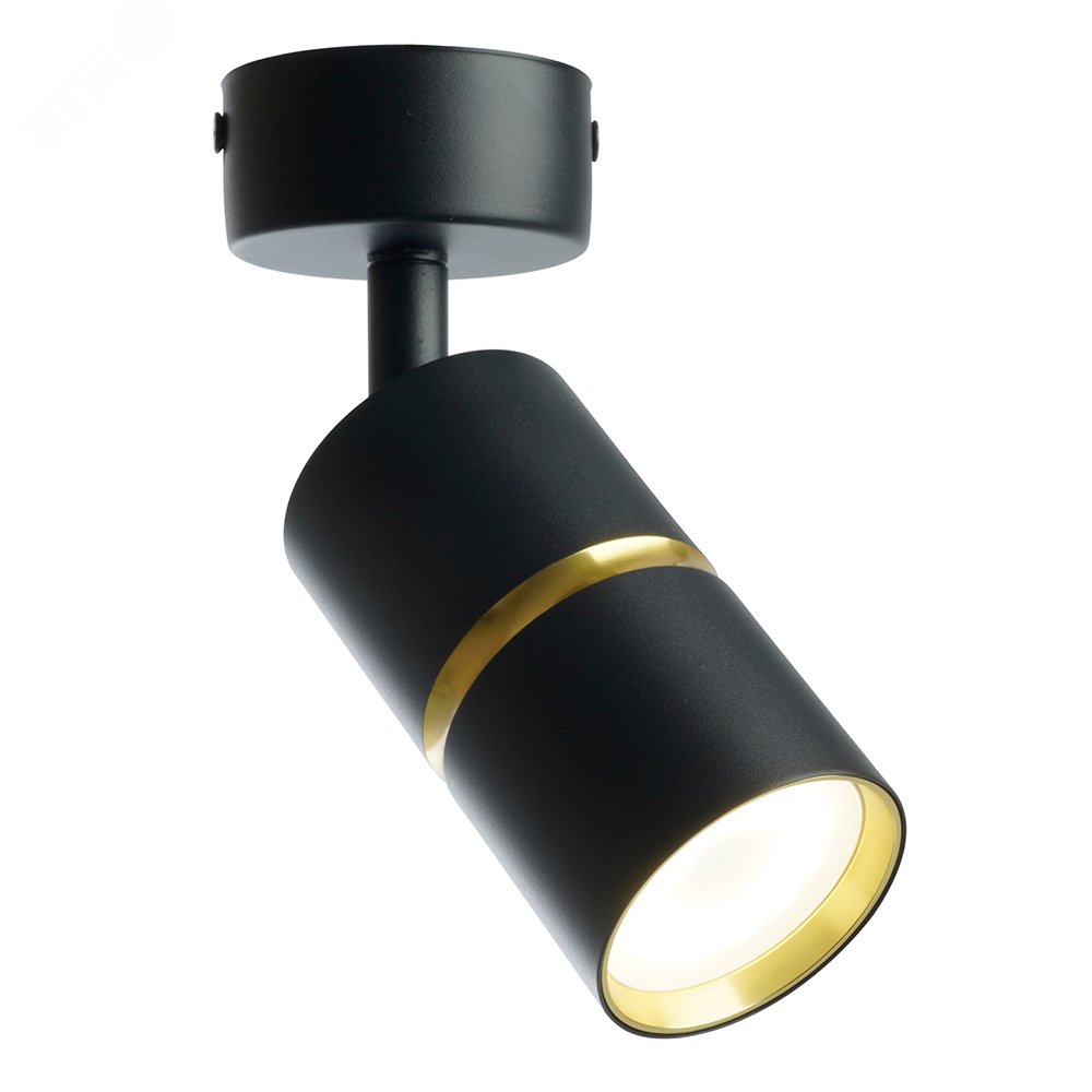 Светильник ДБО GU10 без лампы наклонный черный золото ML1861 48641 FERON - превью 3