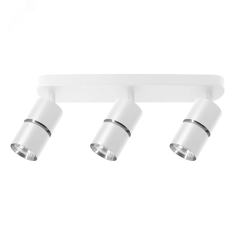 Изображение товара Светильник накладной 3xGU10 белый хром регулируемый для акцентного освещения