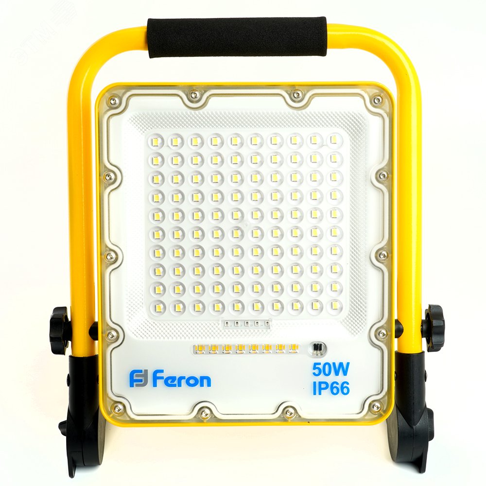 Прожектор светодиодный ДО-50w переносной аккумуляторный 6400K IP66 с зарядным устройством LL-951 48676 FERON - превью 2