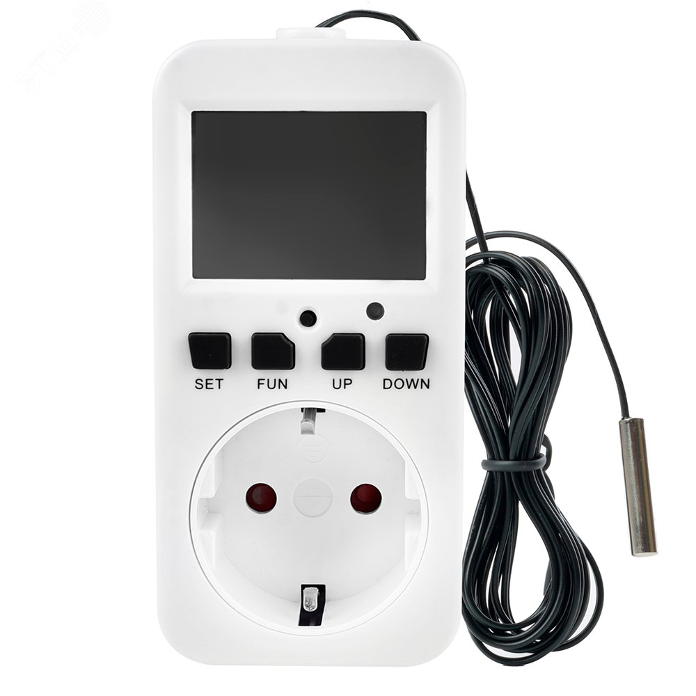 Изображение товара Розетка с таймером с датчиком контроля температуры 3600W/16A Feron (шт)