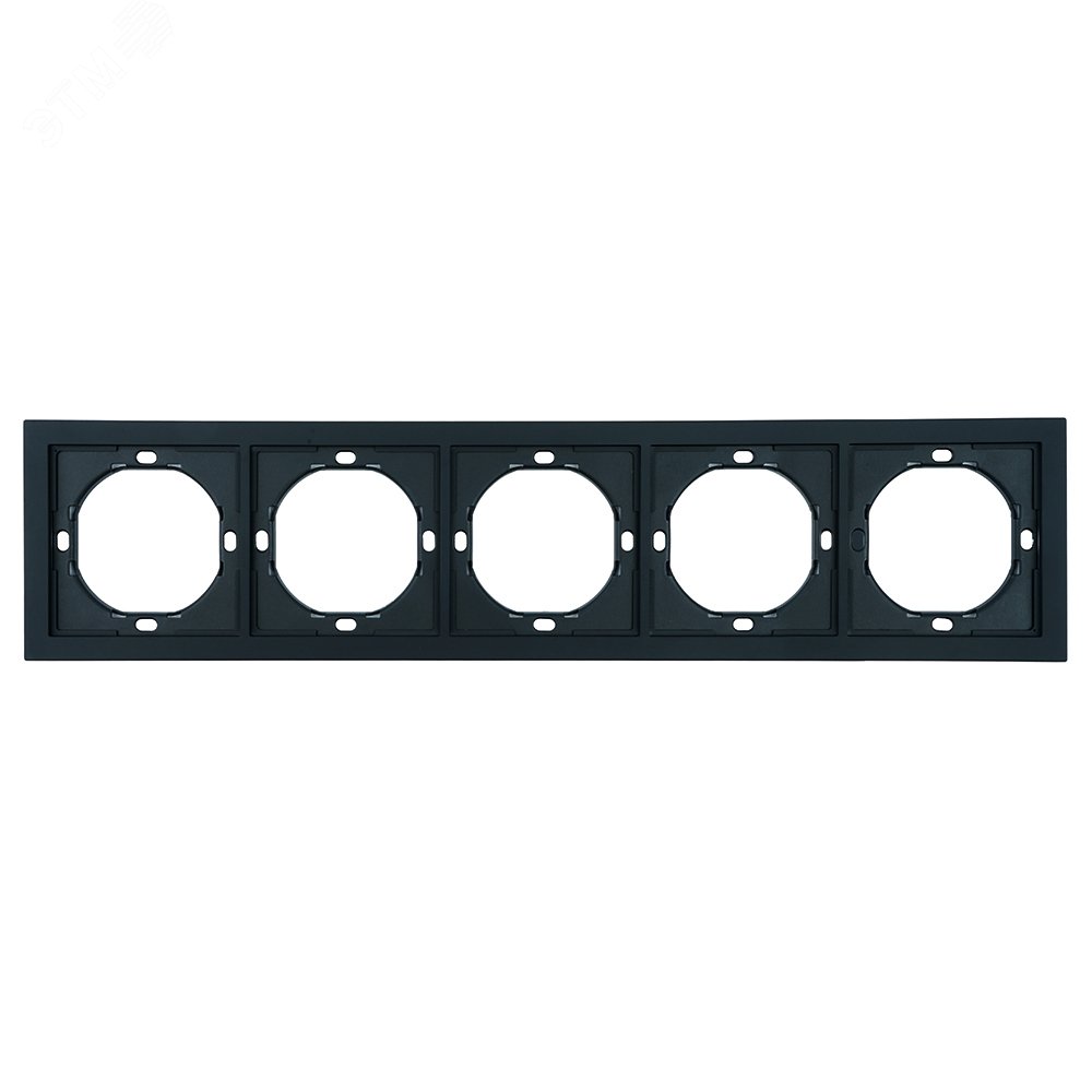 Изображение товара Рамка 5-местная серия Мия пластик РС черный бархат STEKKER (шт)