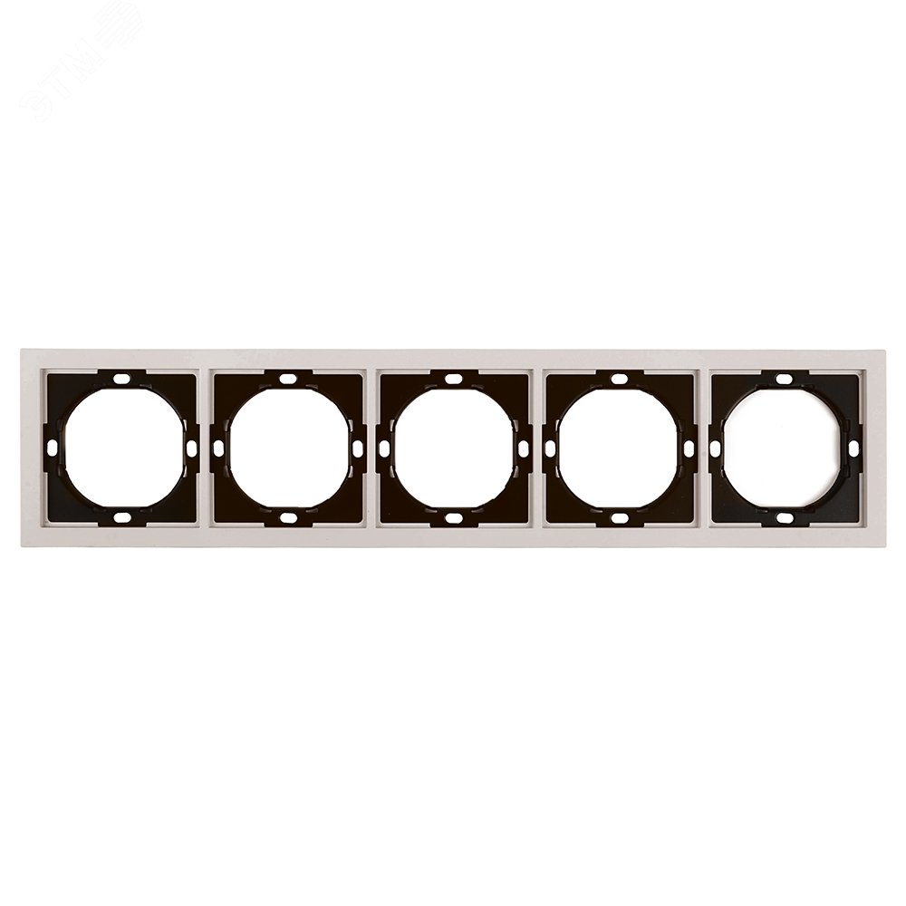 Изображение товара Рамка 5-местная серия Мия пластик РС пудровый жемчуг STEKKER (шт)