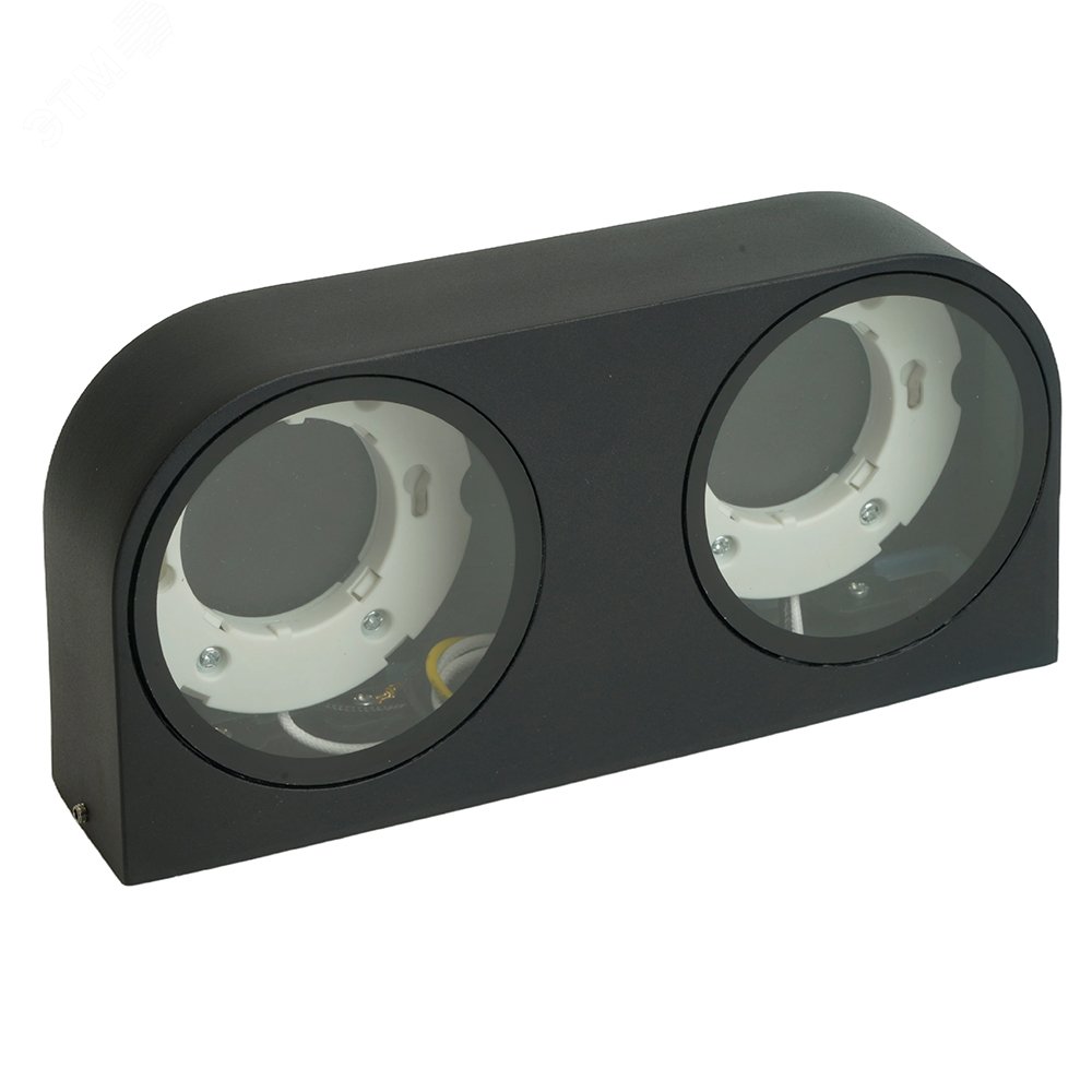 Изображение товара Светильник ДБУ-2хGX53 без ламп IP54 черный (шт)