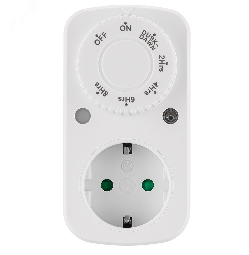 Изображение товара Розетка с таймером с датчиком освещеноости 3600W/16A Feron (шт)