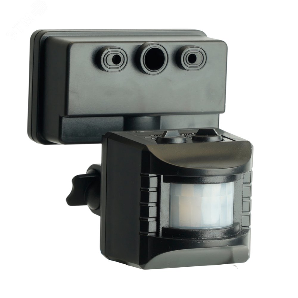 Изображение товара Датчик движения ИК настенный 1200w 120 гр. 10м IP44 черный (шт)