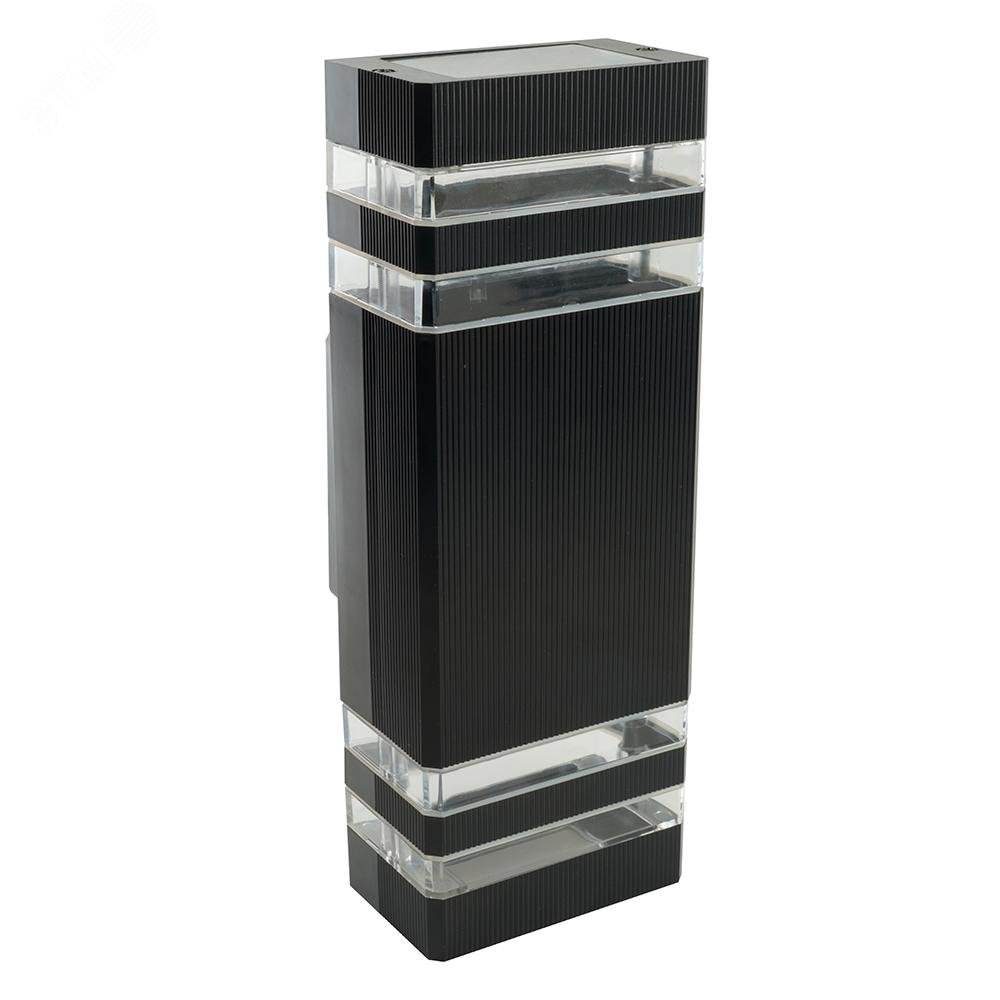 Изображение товара Светильник ДБУ вверх/вниз 2хGU10 без ламп IP54 пластик черный (шт)