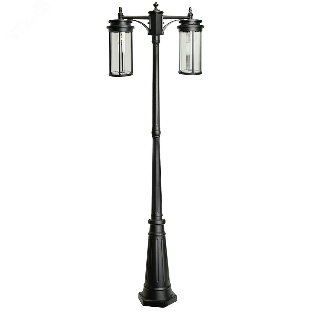 Изображение товара Уличный светильник на столбе НТУ-2х40W IP44 черный для сада и парков