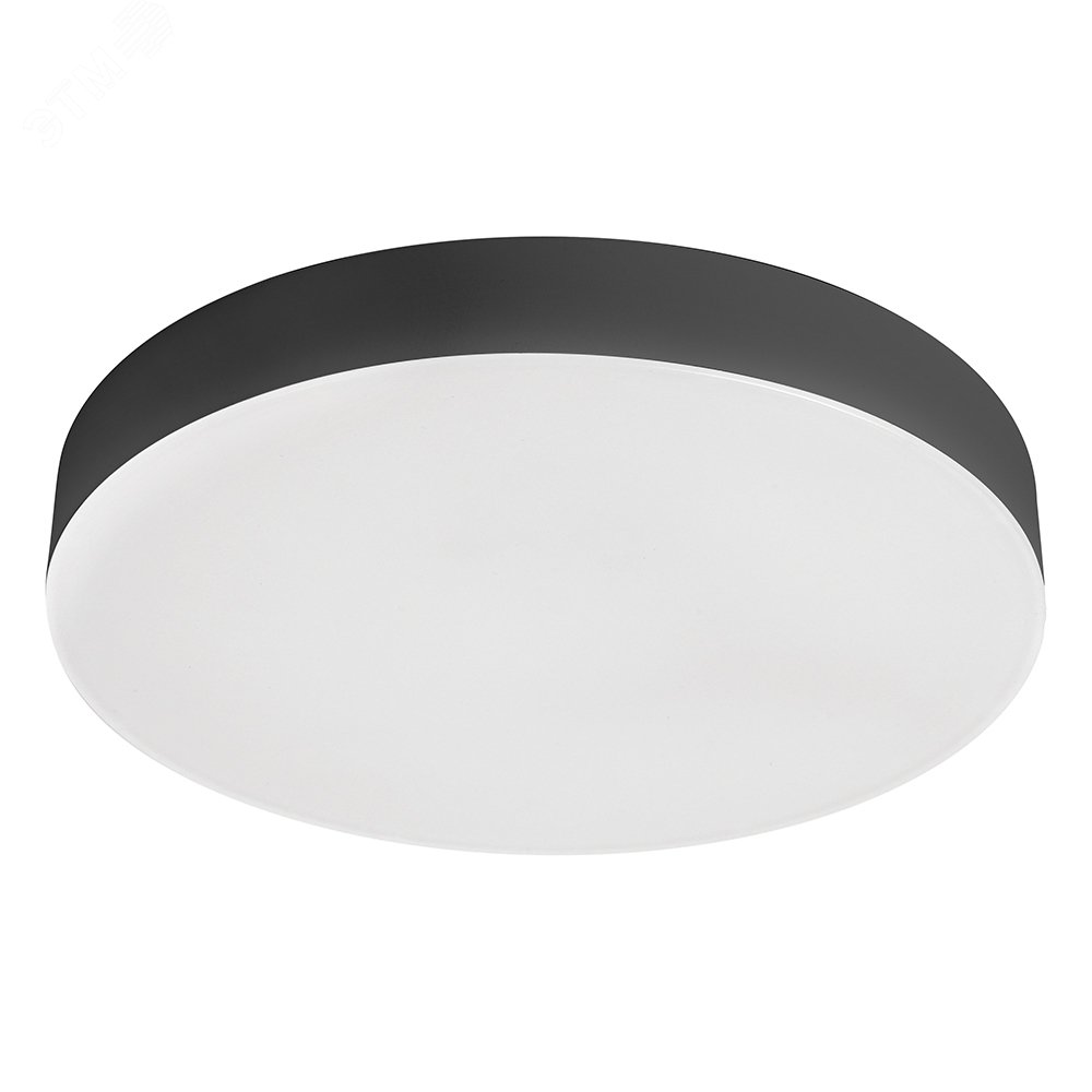 Изображение товара Светильник светодиодный ДПО-12w 6400K 960Лм черный IP44 .ONE (шт)