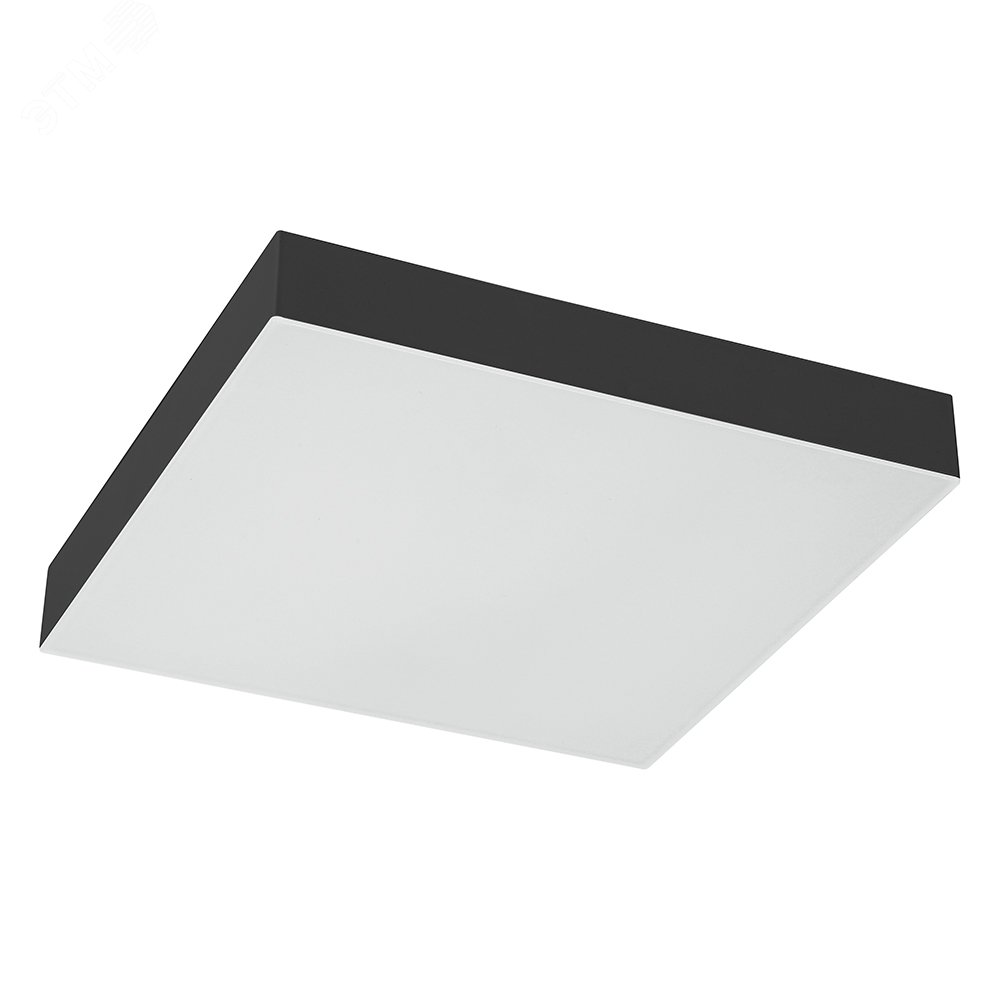 Изображение товара Светильник светодиодный ДПО-6w 6400K 480Лм квадратный черный IP44 .ONE (шт)