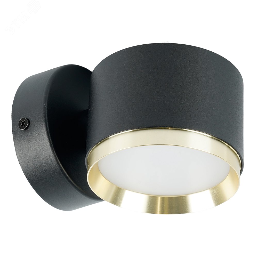 Изображение товара Настенный светильник 12W GX53 черный и золото Feron HL4598