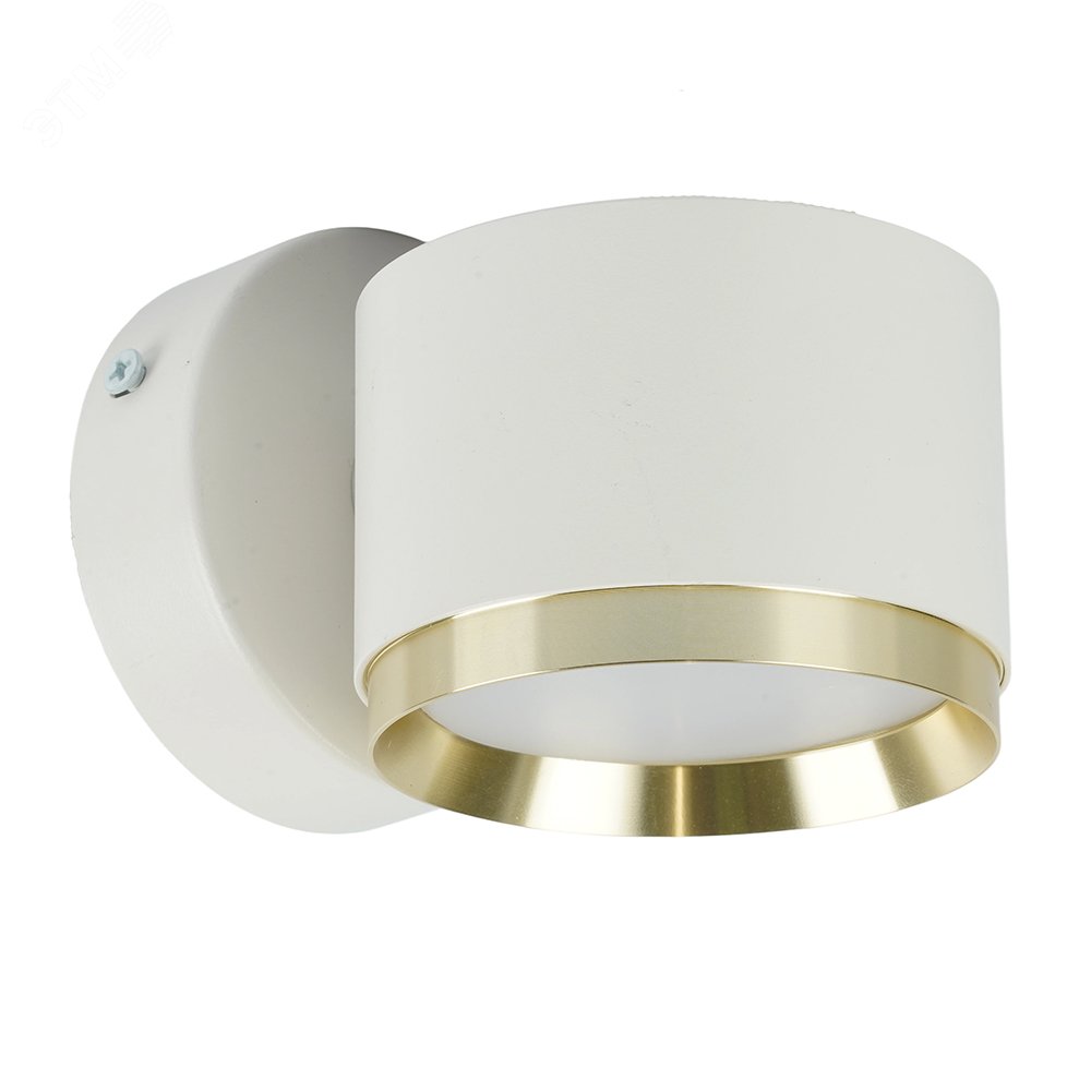 Изображение товара Настенный светильник ДБО 12W GX53 белый-золото для жилых помещений