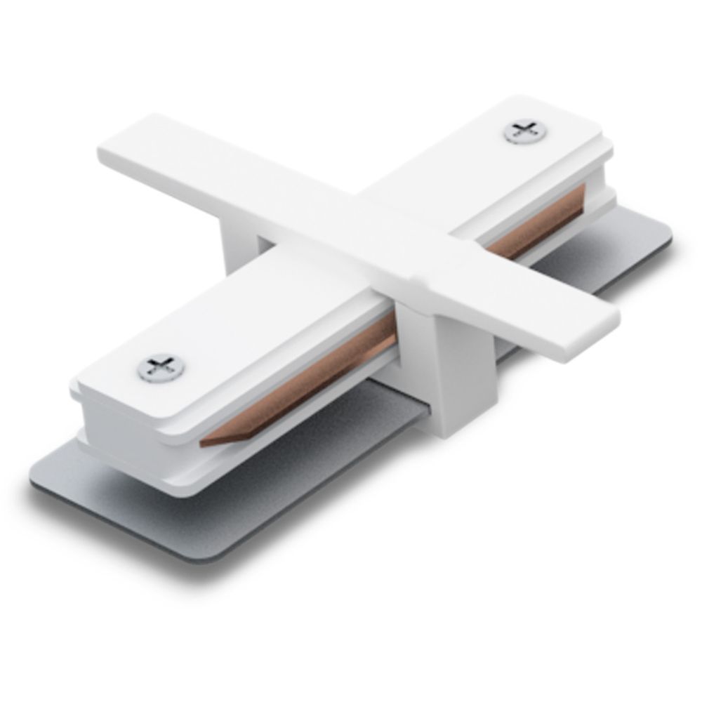 Коннектор прямой белый для встраиваемого шинопровода