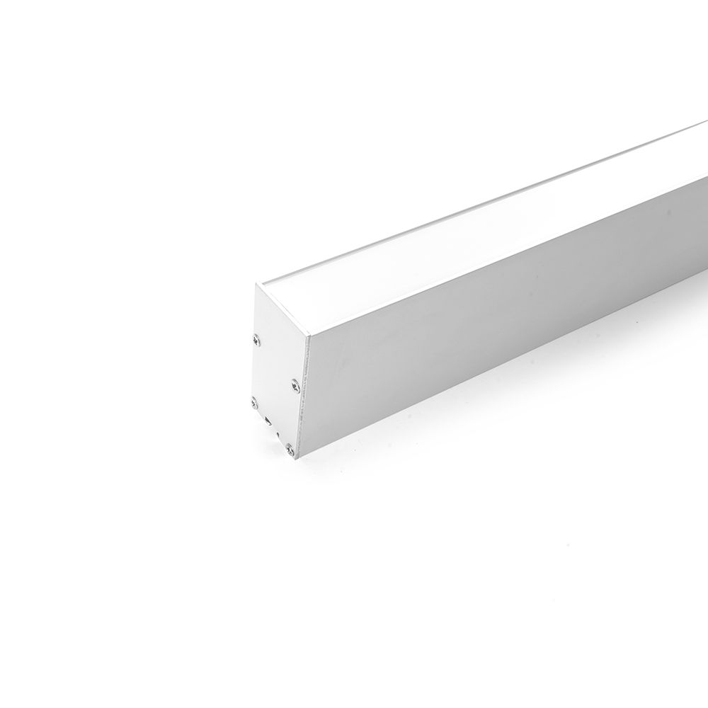 Профиль накладной алюминиевый 2 м серебро матовый экран 2 заглушки 4 крепежа для светодиодных лент