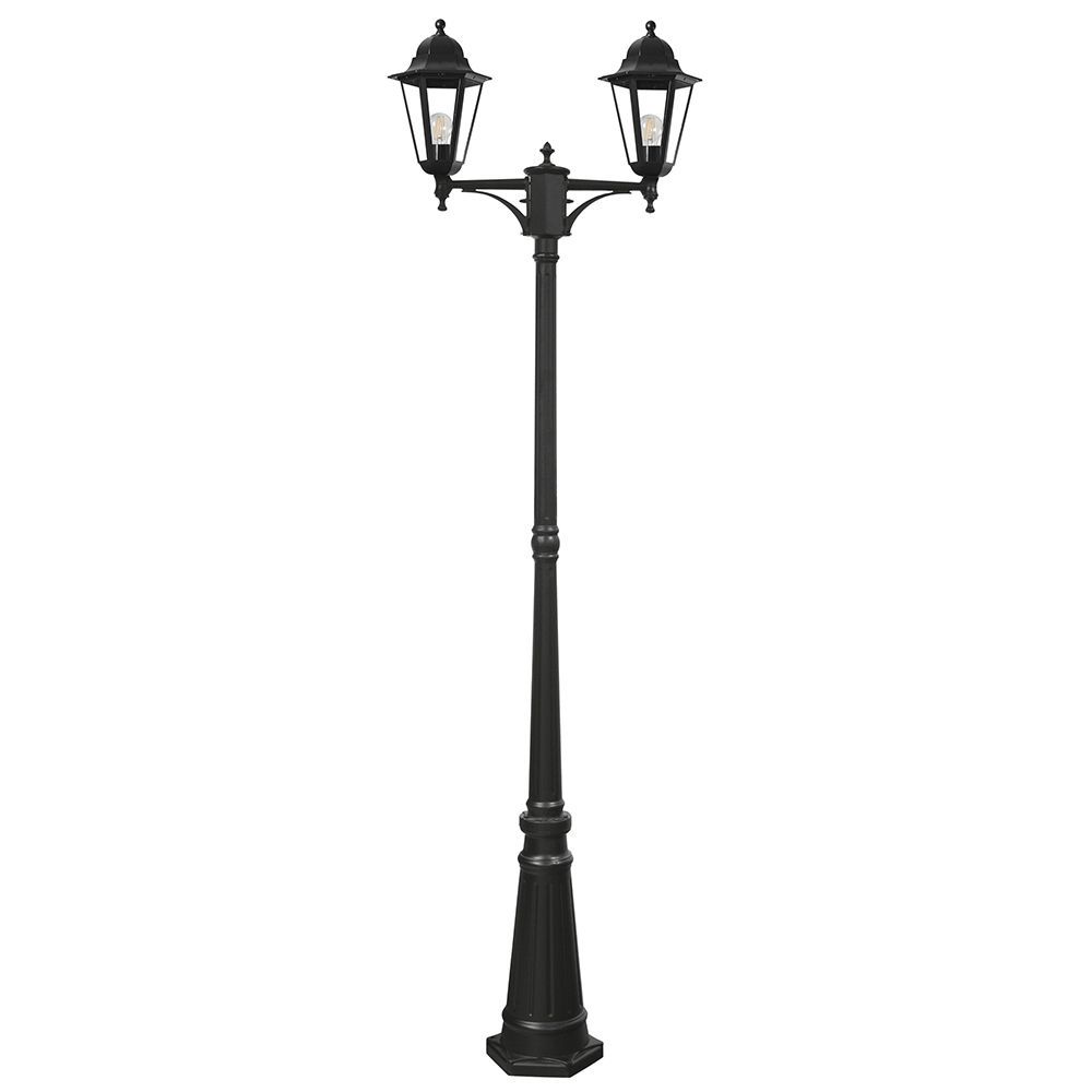 Светильник НТУ-2х100w столб-2,2м Е27, IP44, черный