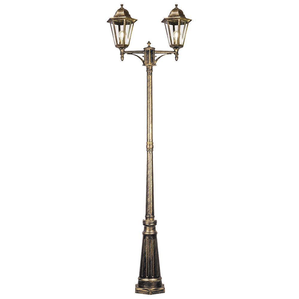 Светильник НТУ-2х100w столб-2,2м Е27, IP44, черное золото