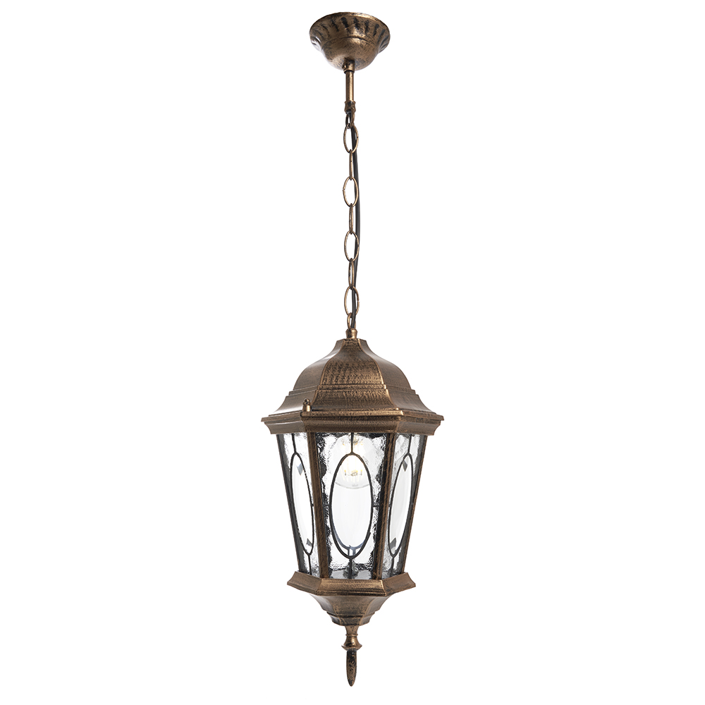 Светильник НСУ-60w цепь Е27 IP44 черное золото