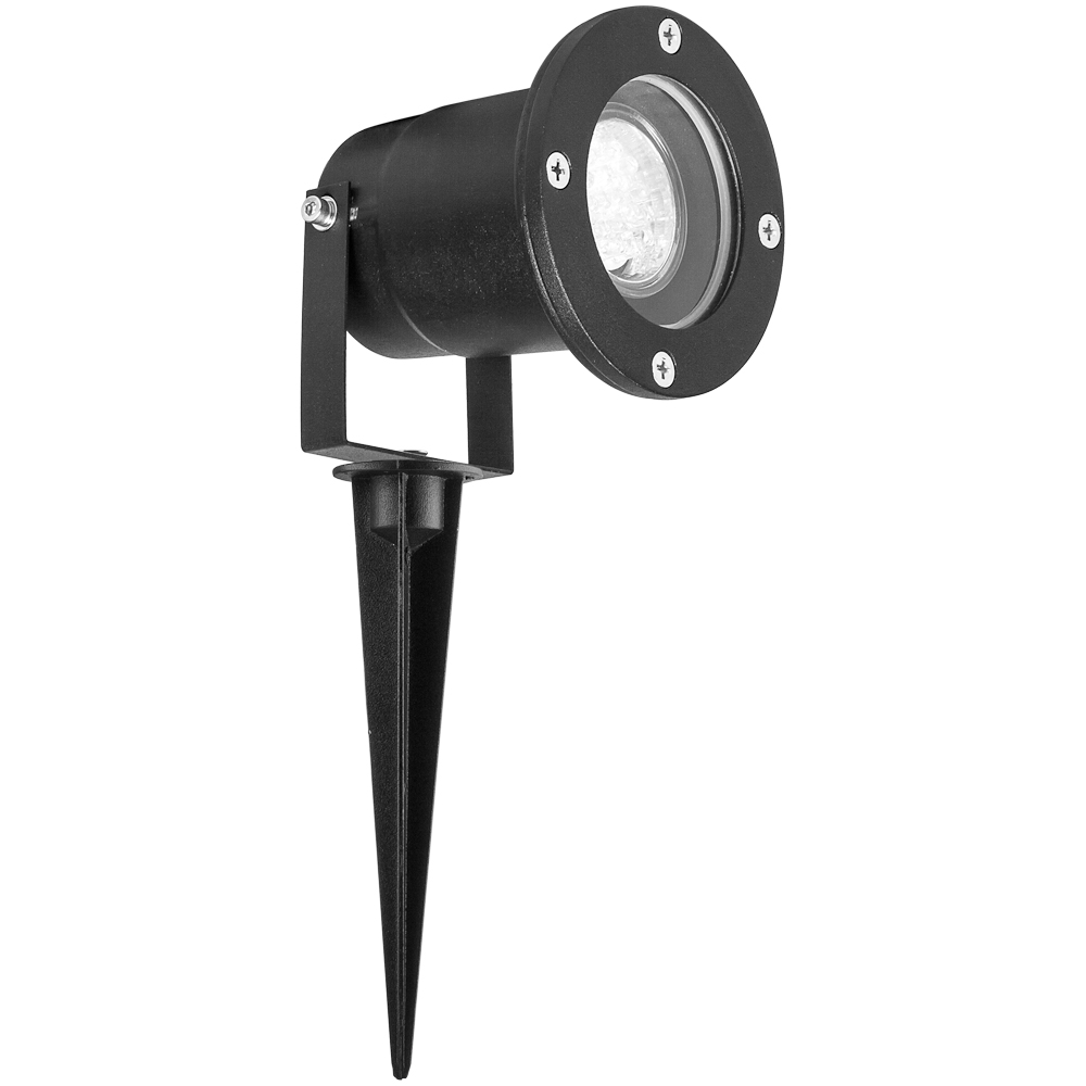 Светильник светодиодный тротуарный ДТУ-7w 4000К с лампой GU10 IP65 черный