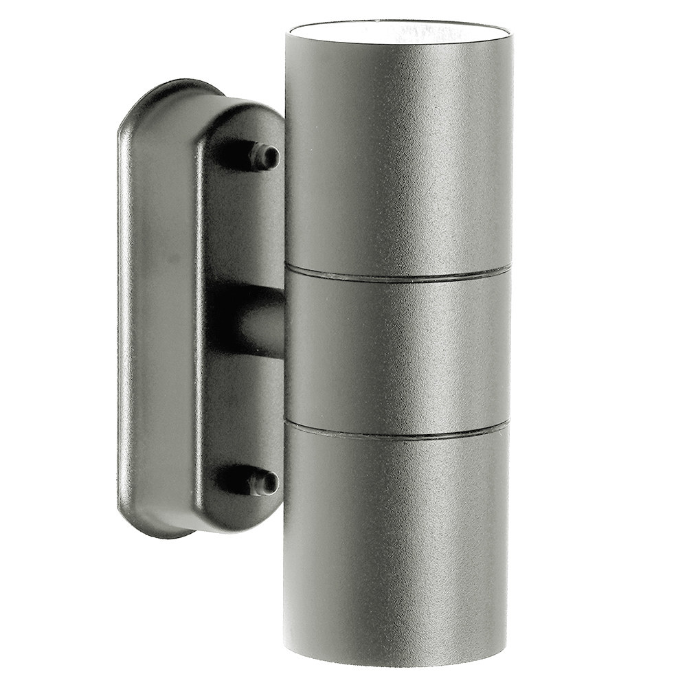 Светильник ДБУ вверх/вниз 2хGU10 без ламп IP44 серый