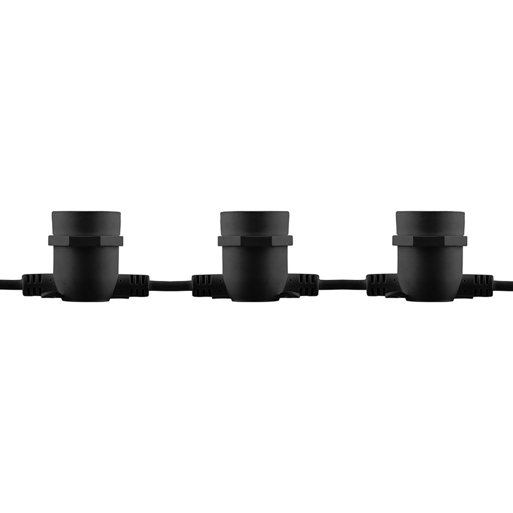 Гирлянда Белт-Лайт 13 м 20 патронов Е27 IP65 черный комплект