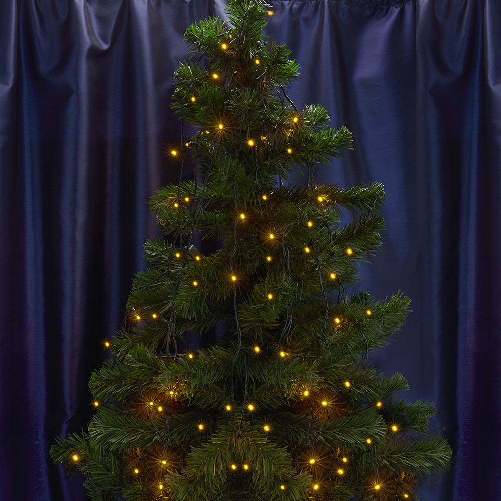 Гирлянда линейная LED желтый 10 м с контроллером