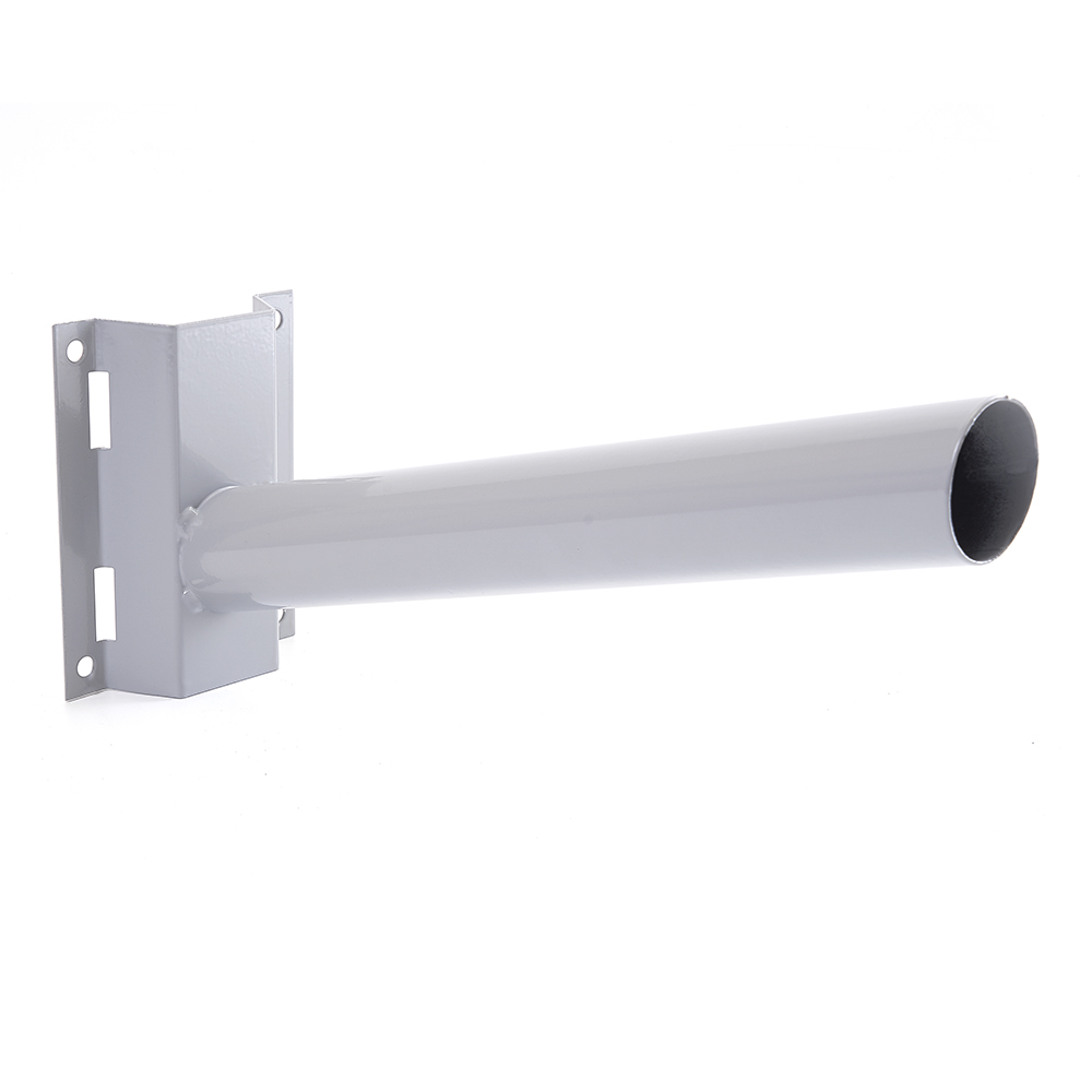 Кронштейн под бандажную ленту диаметр трубы 48 мм серый для уличного светильника